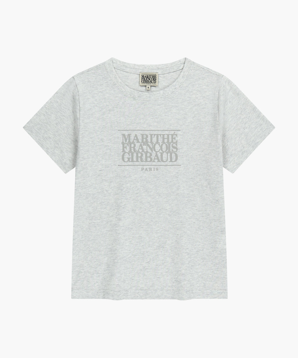 W CLASSIC LOGO TEE light heather gray