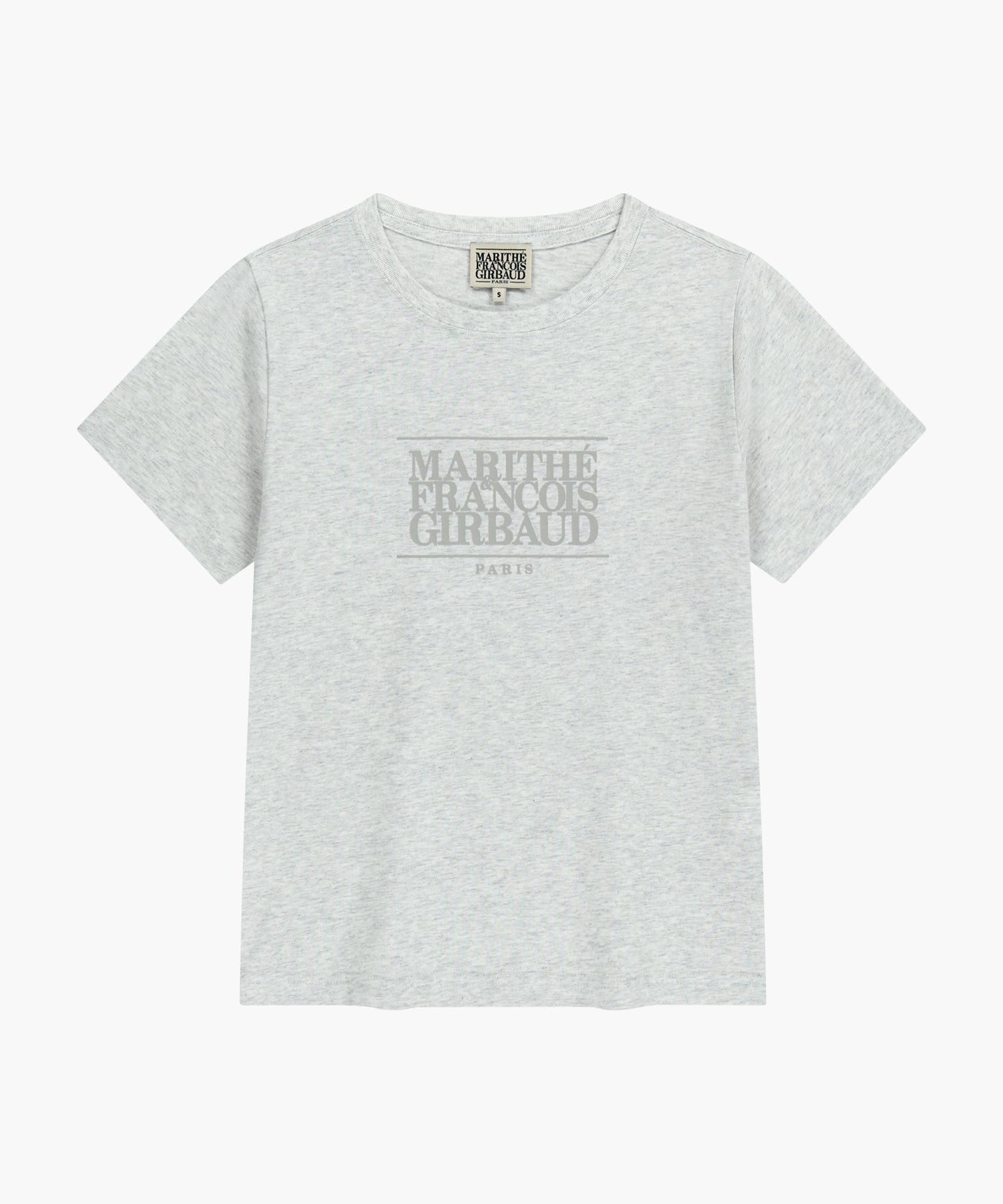 W CLASSIC LOGO TEE light heather gray