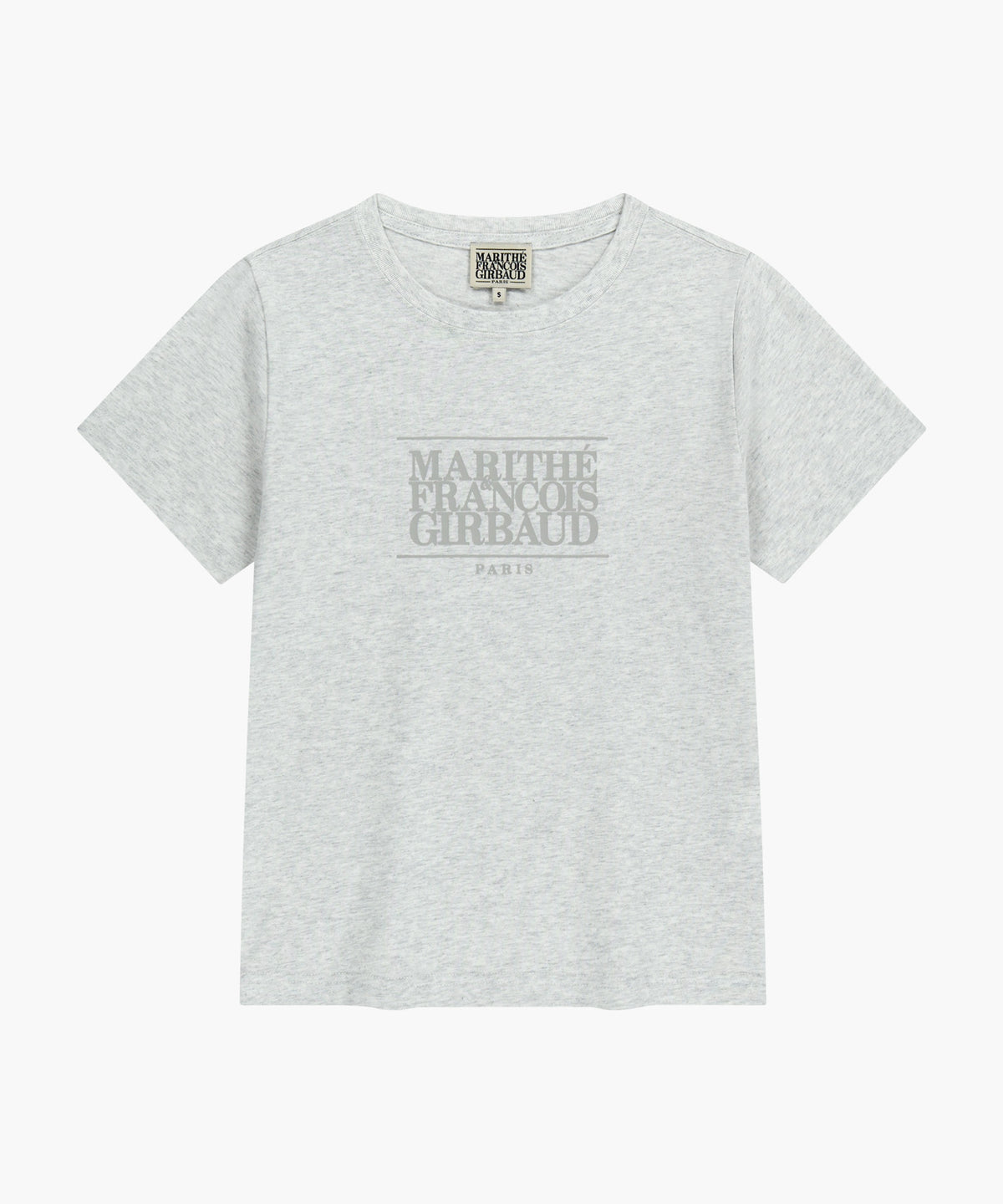 W CLASSIC LOGO TEE light heather gray