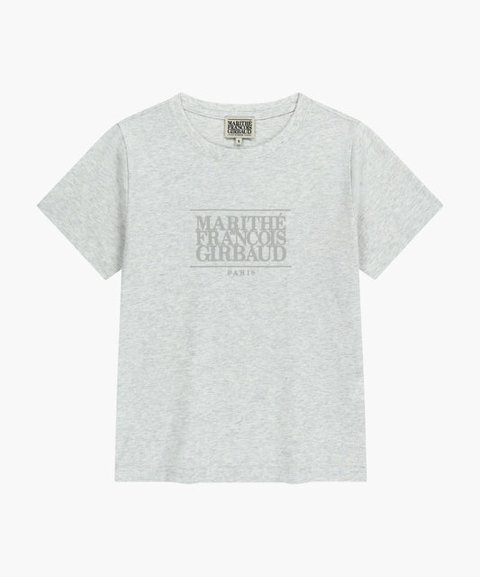 W CLASSIC LOGO TEE light heather gray