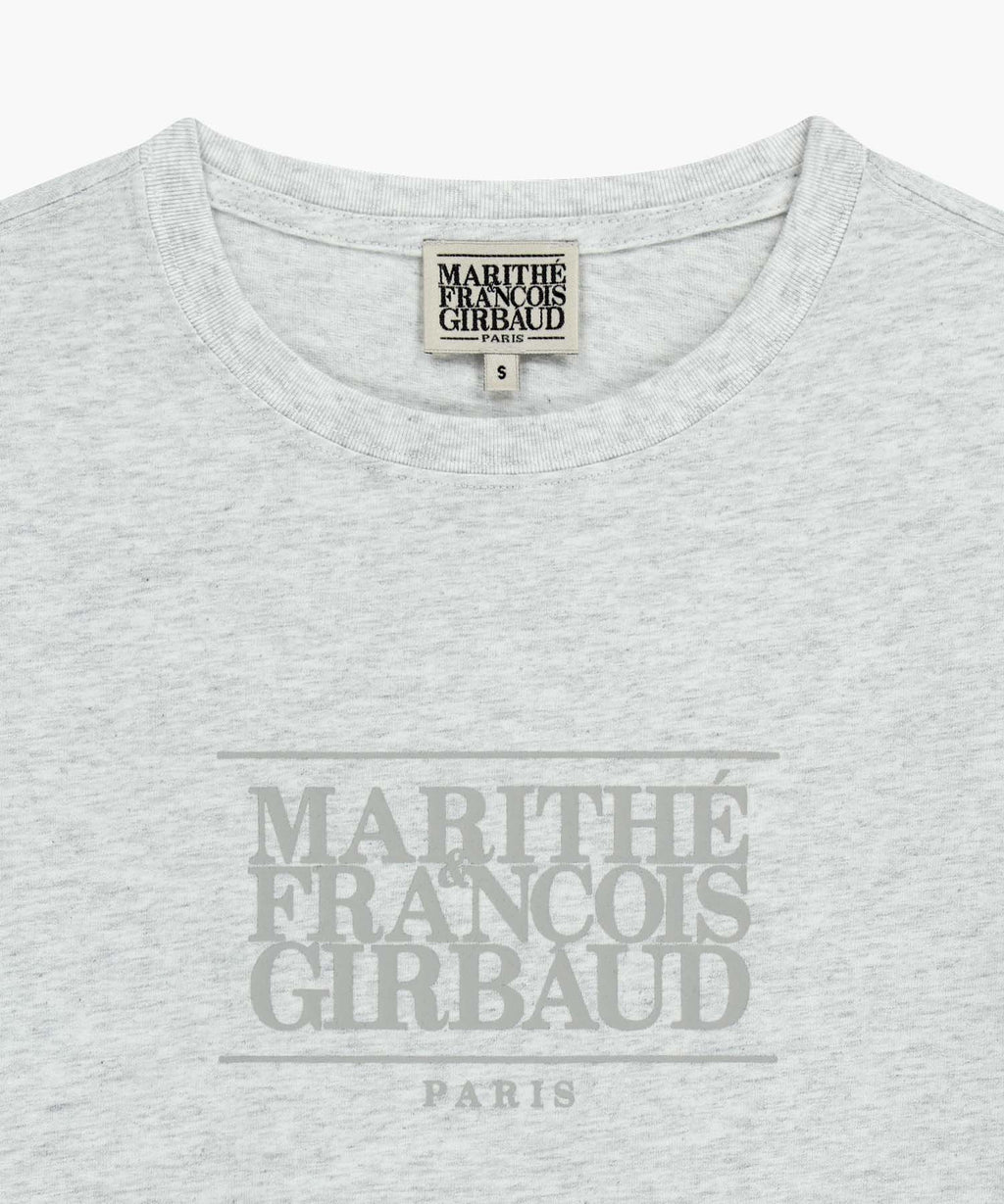 W CLASSIC LOGO TEE light heather gray