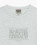 W CLASSIC LOGO TEE light heather gray