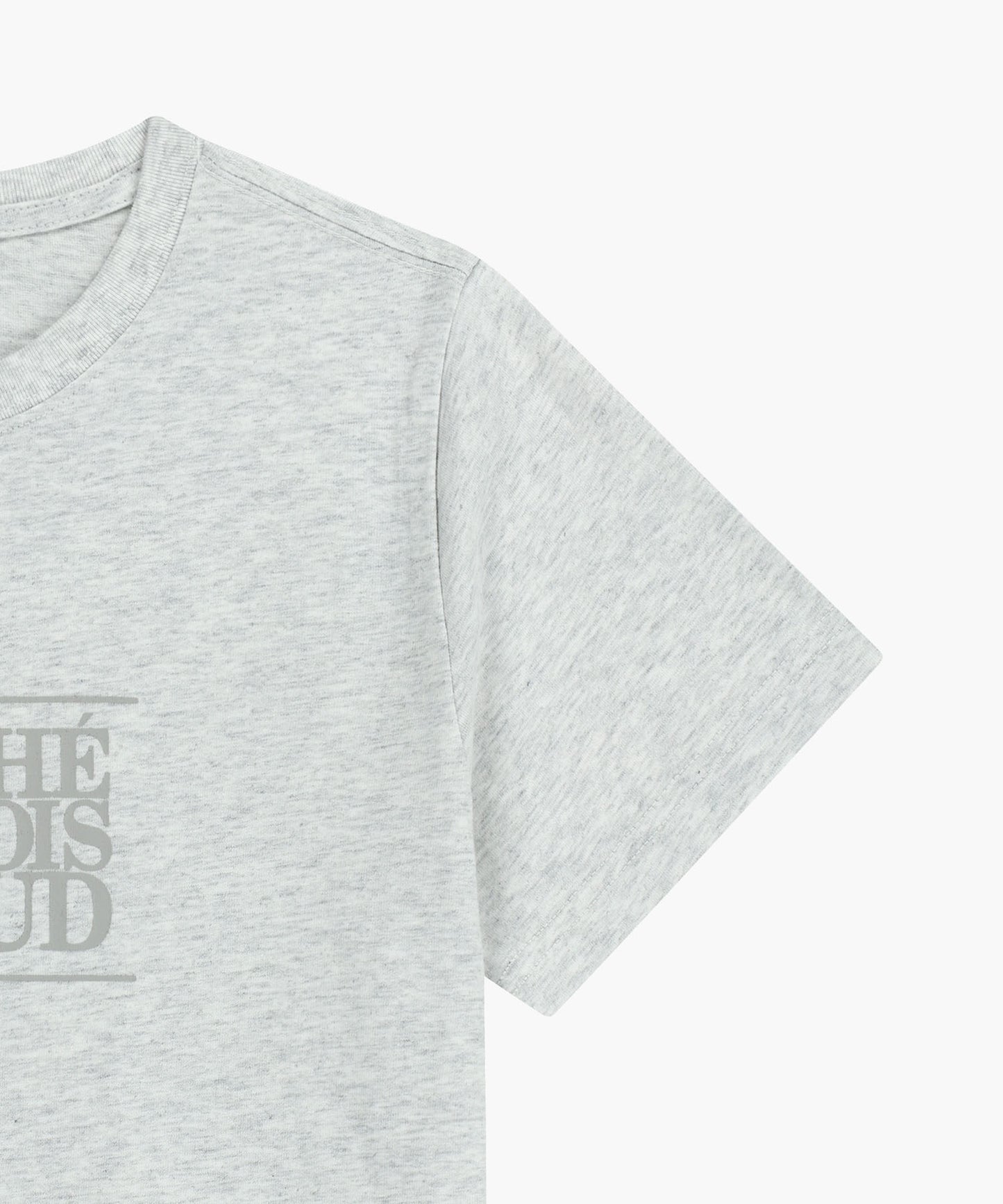 W CLASSIC LOGO TEE light heather gray