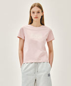 W CLASSIC LOGO TEE light pink