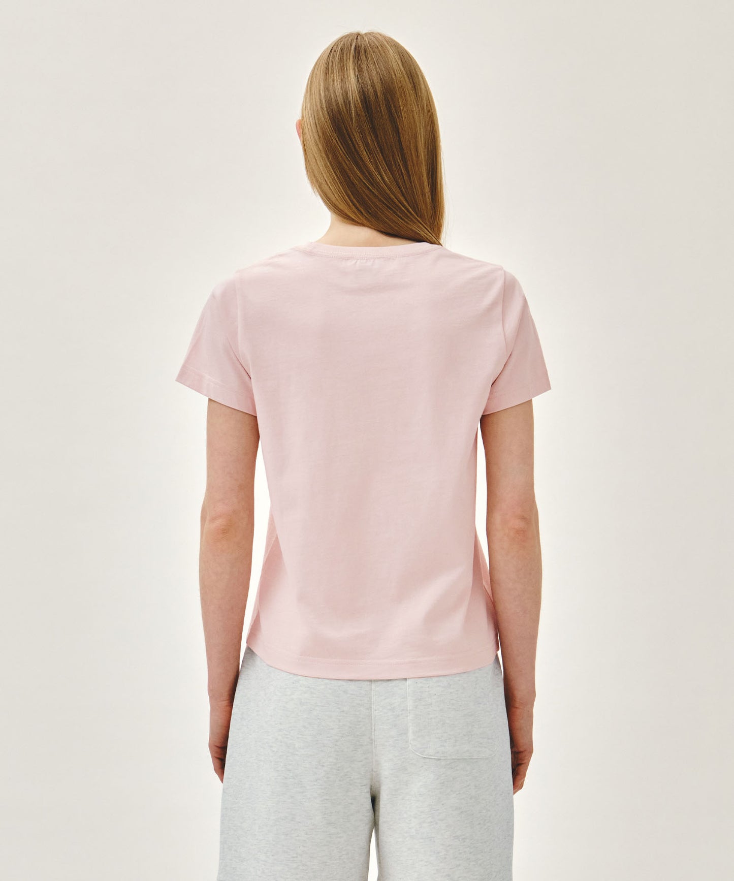 W CLASSIC LOGO TEE light pink