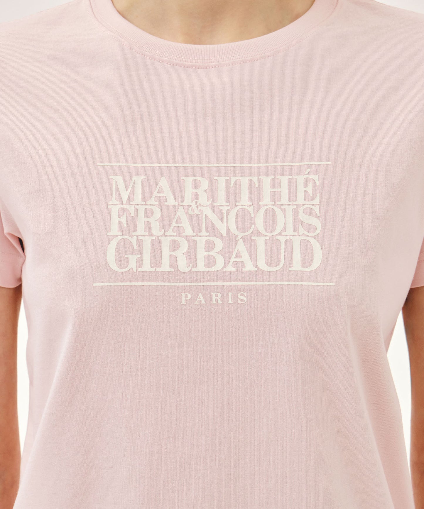 W CLASSIC LOGO TEE light pink