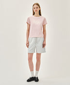 W CLASSIC LOGO TEE light pink