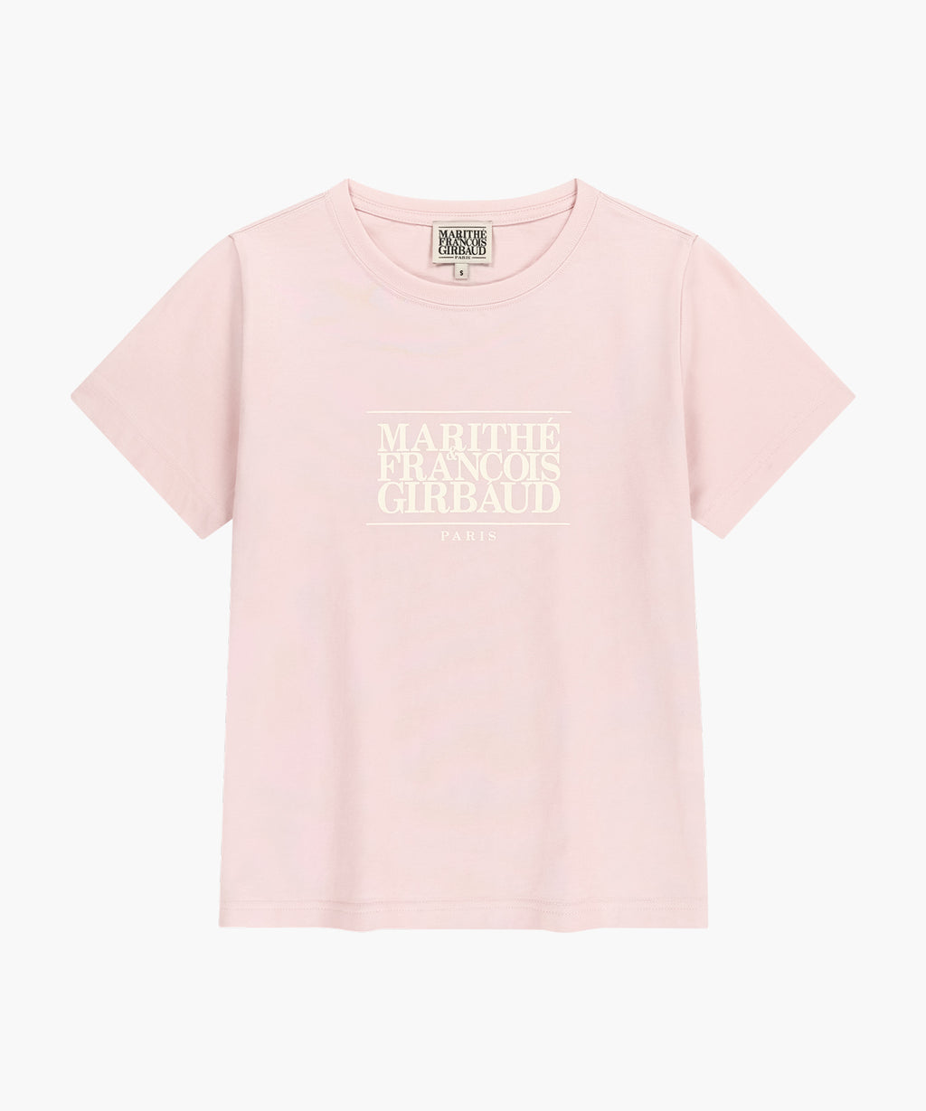 W CLASSIC LOGO TEE light pink