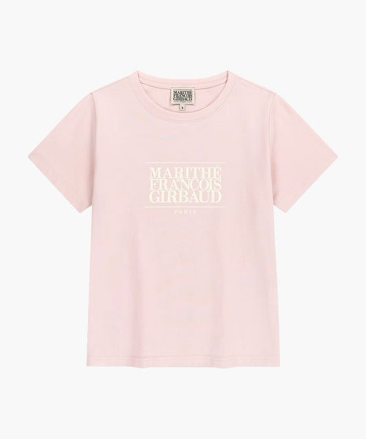 W CLASSIC LOGO TEE light pink