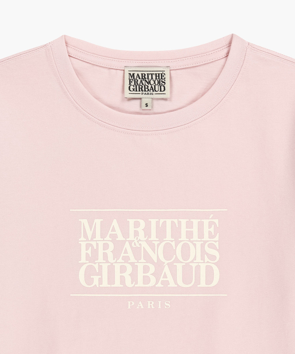 W CLASSIC LOGO TEE light pink