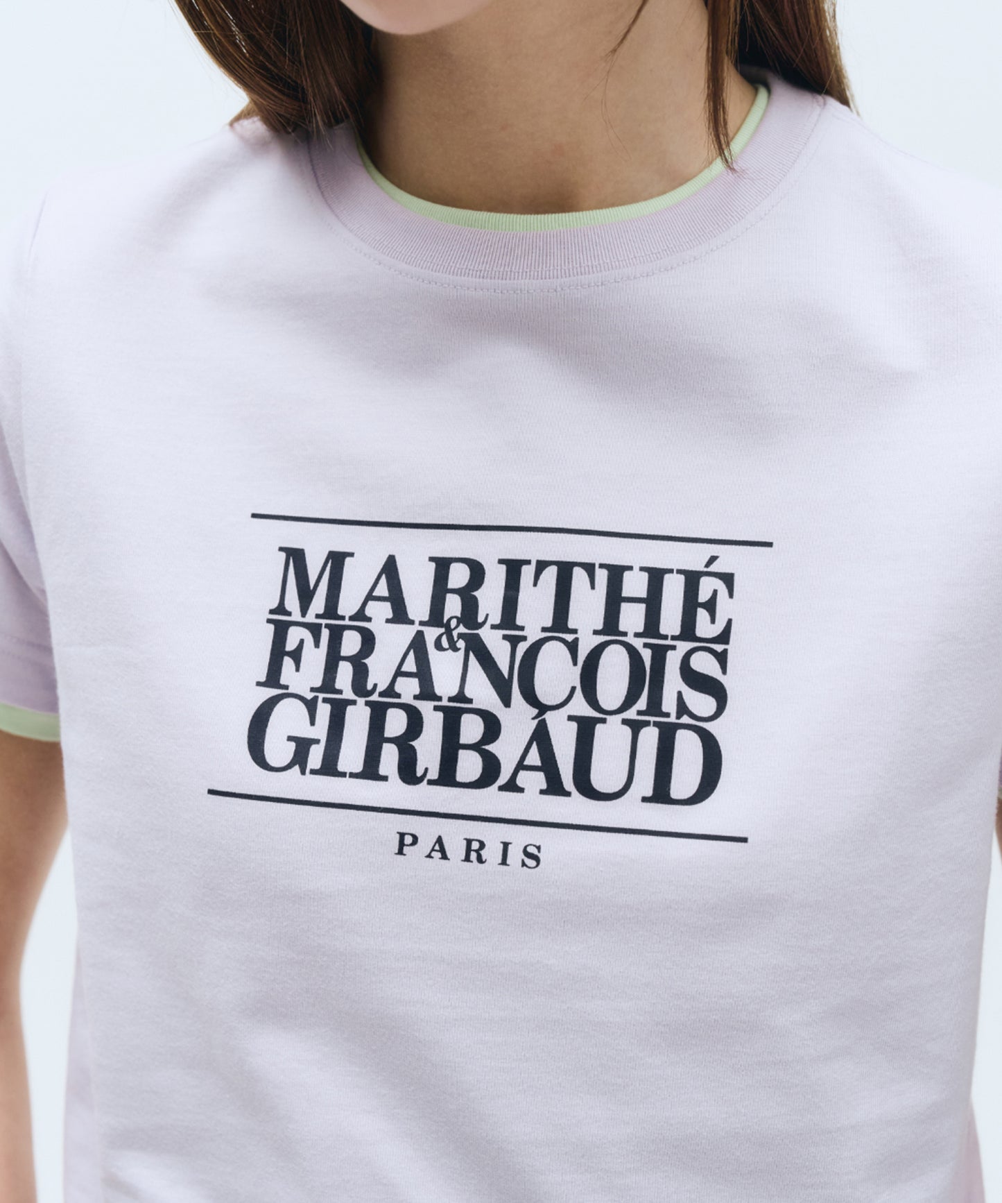 W CLASSIC LOGO TEE light purple