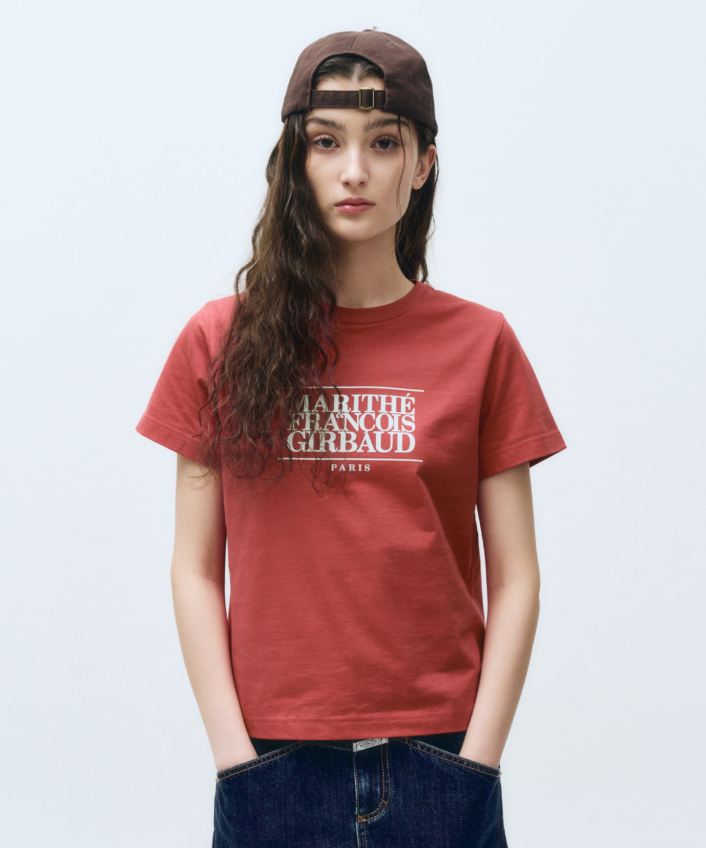 W CLASSIC LOGO TEE red