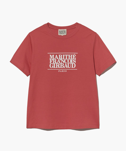 W CLASSIC LOGO TEE red