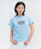 W CLASSIC LOGO TEE sky blue