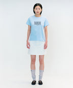 W CLASSIC LOGO TEE sky blue