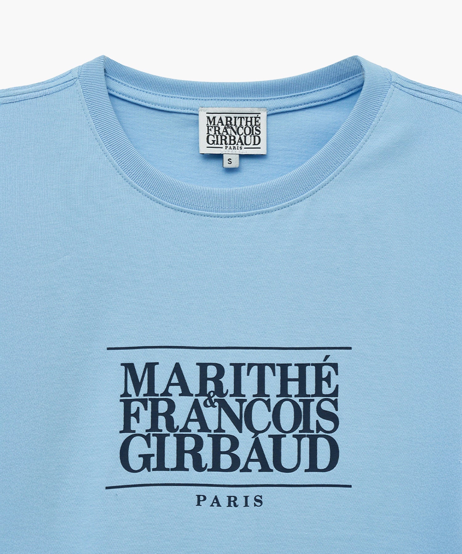 W CLASSIC LOGO TEE sky blue