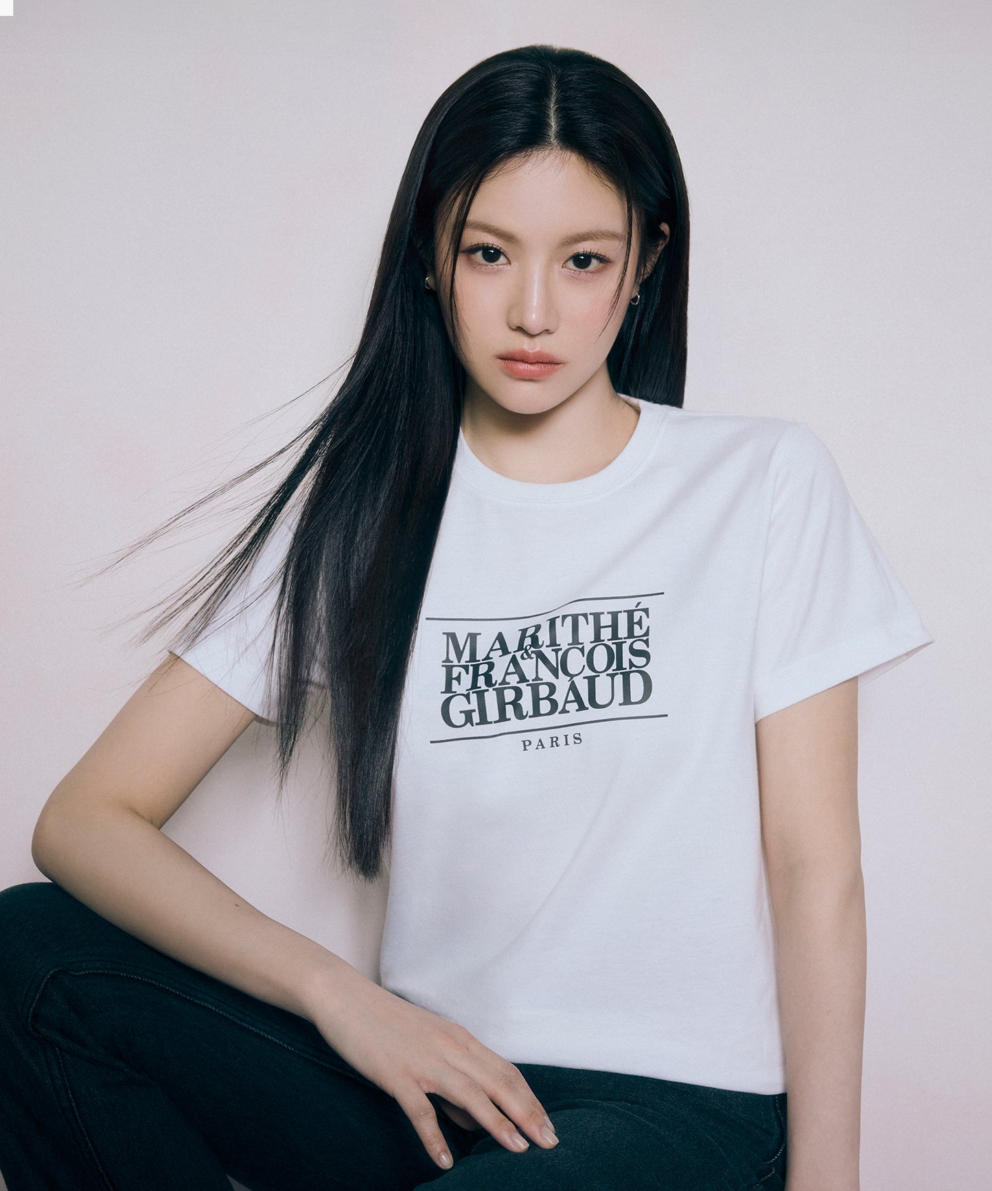 W CLASSIC LOGO TEE white