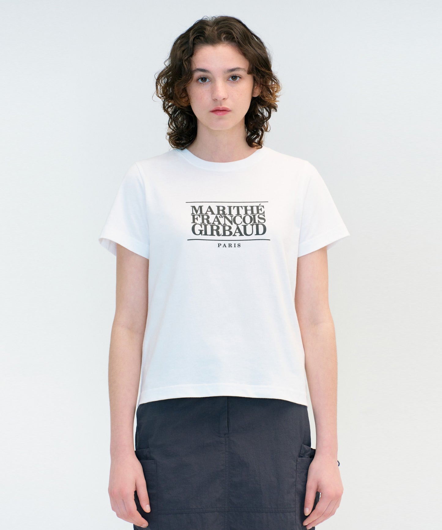 W CLASSIC LOGO TEE white