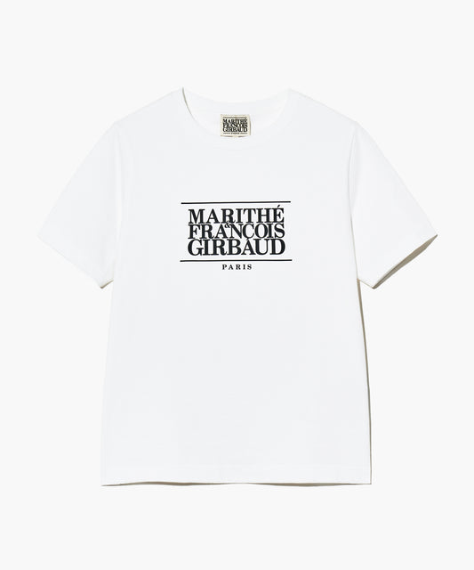 W CLASSIC LOGO TEE white