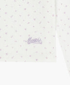 W FLOWER PATTERN LONG SLEEVE TEE ivory M