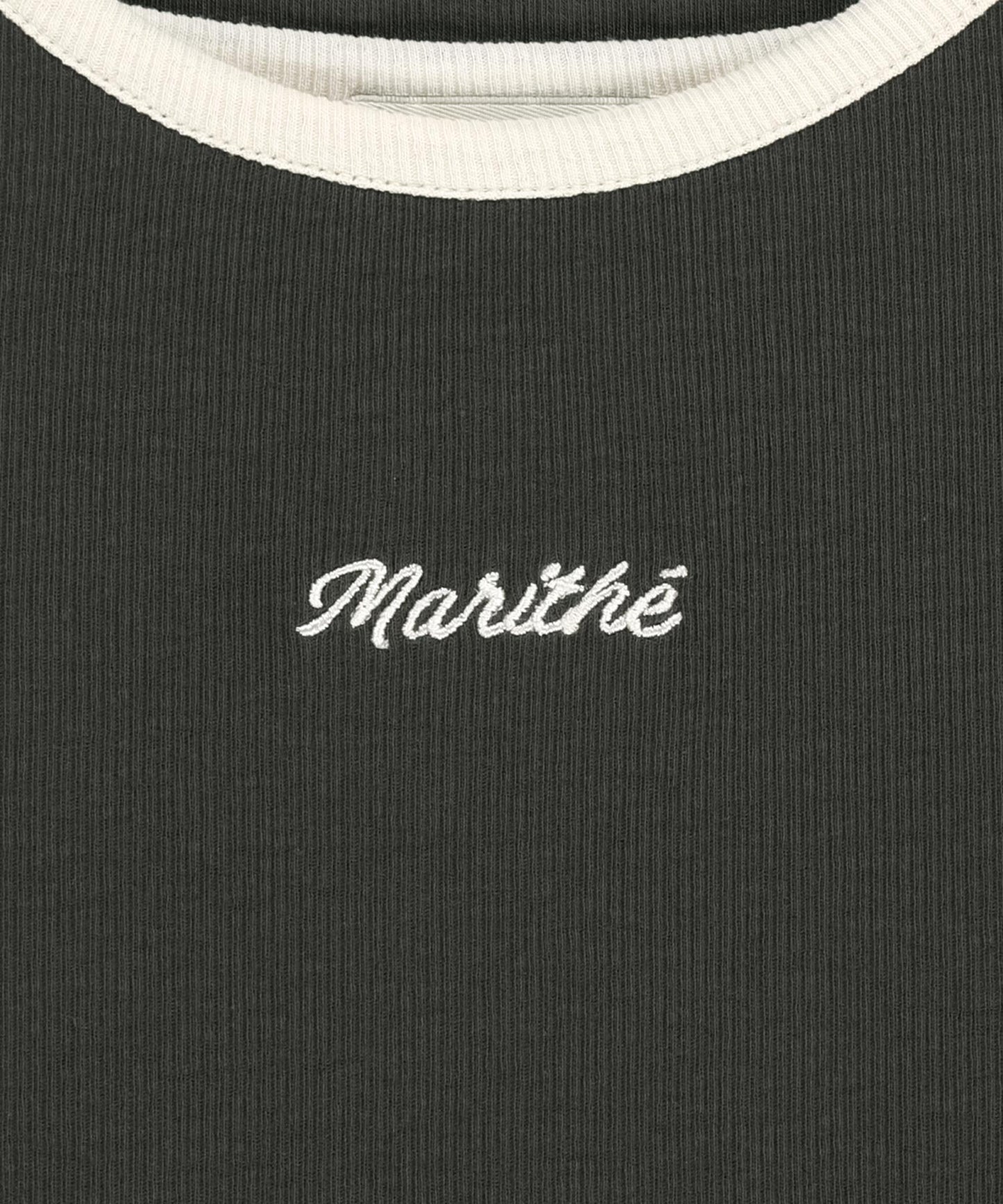 W SLEEVELESS LAYERED LONG SLEEVE TEE charcoal M