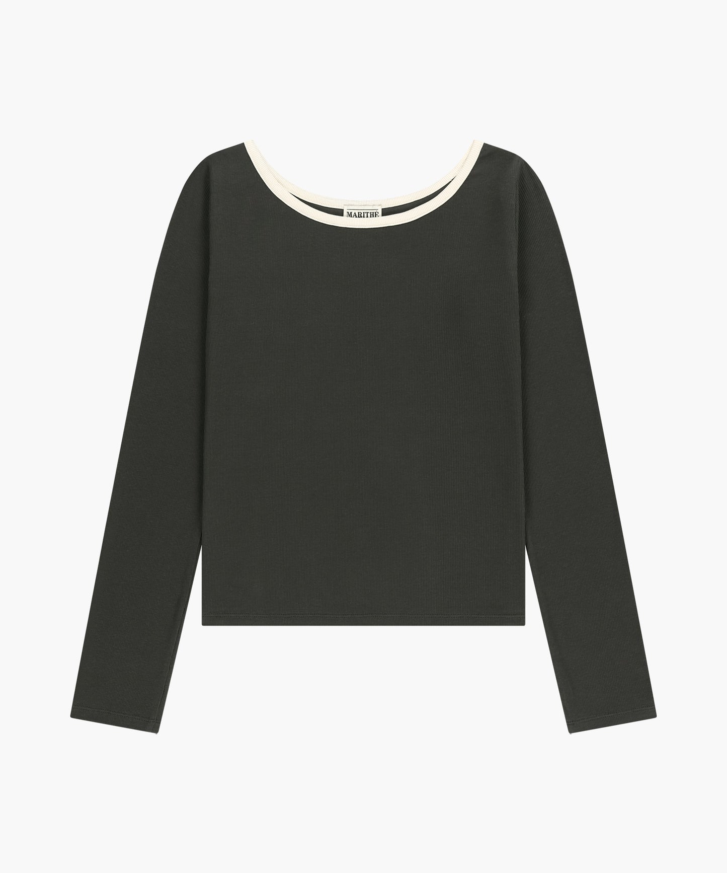 W SLEEVELESS LAYERED LONG SLEEVE TEE charcoal M