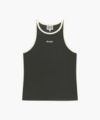 W SLEEVELESS LAYERED LONG SLEEVE TEE charcoal M