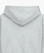 W SMALL CLASSIC LOGO CROP HOODIE light heather gray