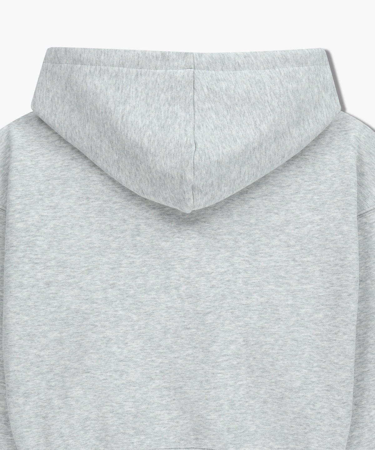 W SMALL CLASSIC LOGO CROP HOODIE light heather gray