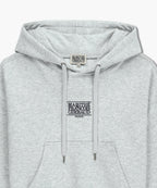 W SMALL CLASSIC LOGO CROP HOODIE light heather gray
