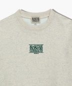 W SMALL CLASSIC LOGO CROP SWEATSHIRT oatmeal
