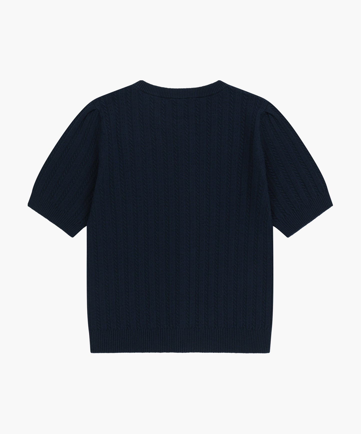 W SMALL CLASSIC LOGO HALF KNIT CARDIGAN SET UP navy