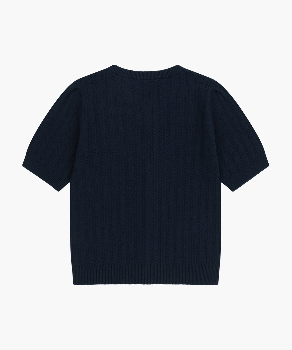 W SMALL CLASSIC LOGO HALF KNIT CARDIGAN SET UP navy