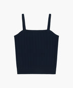 W SMALL CLASSIC LOGO HALF KNIT CARDIGAN SET UP navy