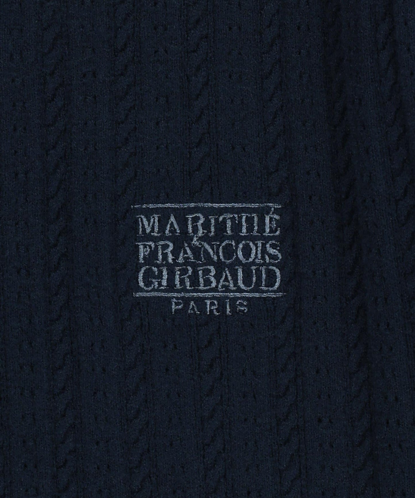 W SMALL CLASSIC LOGO HALF KNIT CARDIGAN SET UP navy
