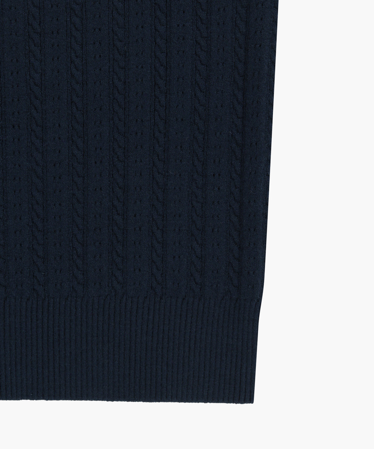 W SMALL CLASSIC LOGO HALF KNIT CARDIGAN SET UP navy