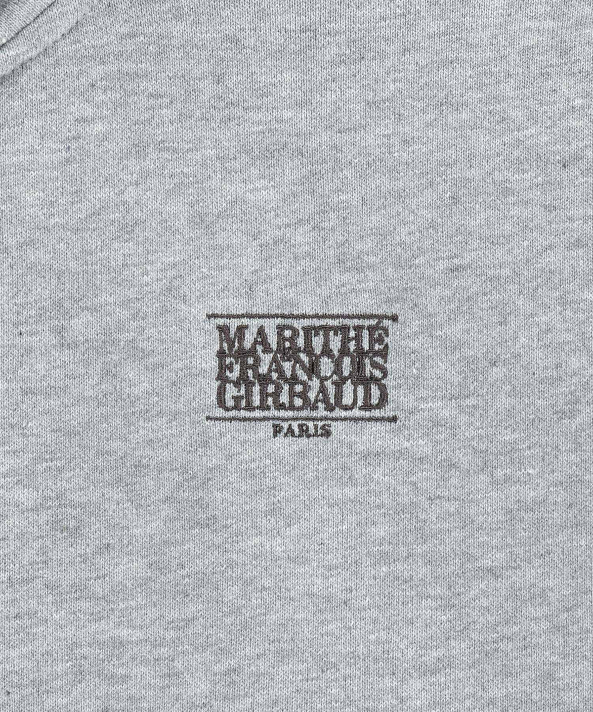 W SMALL CLASSIC LOGO HALF ZIPUP CROP SWEATSHIRT heather gray