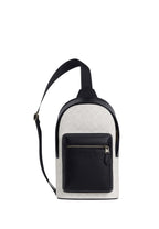 West Pack In Signature Canvas Gunmetal Chalk Black