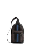 West Pack In Signature Canvas With Varsity Stripe Gunmetal