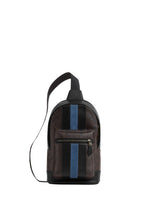 West Pack In Signature Canvas With Varsity Stripe Gunmetal