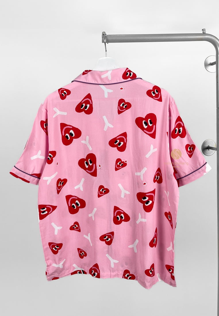 [DEFECT SALE 279] Soft Pajama Set Heart Ria