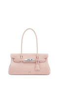 Yara Faux Suede Shoulder Bag - Pink