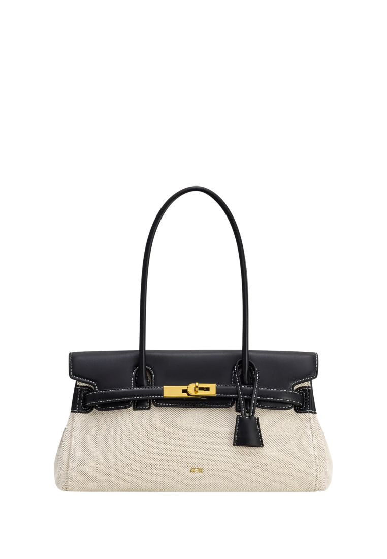 Yara Shoulder Bag - Black Canvas