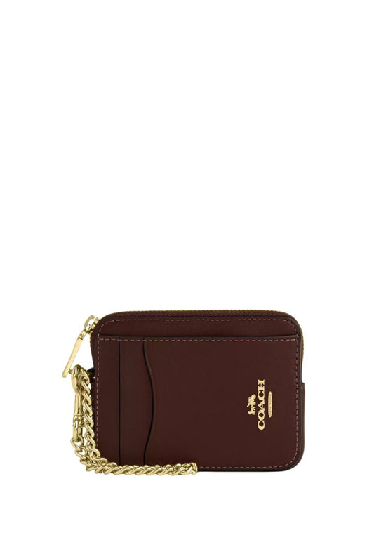 Zip Card Case Gold Maple