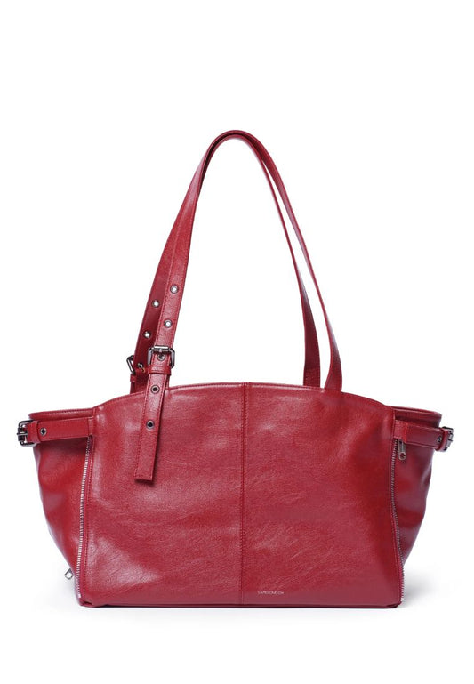 Zipper Shopper M Goat Red