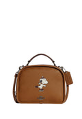 Coach X Peanuts Lunch Pail With Snoopy Ice Skate Motif