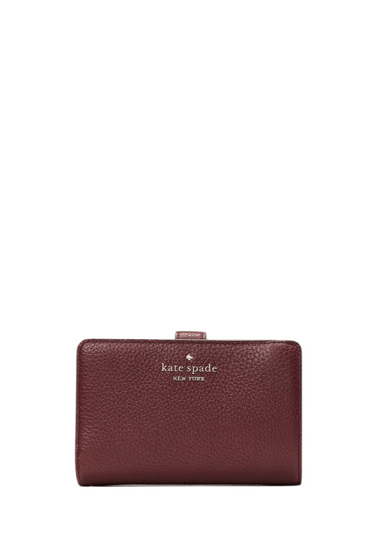 Leila Medium Compartment Bifold Wallet Cherrywood