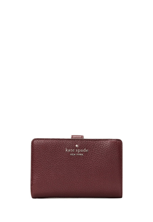 Leila Medium Compartment Bifold Wallet Cherrywood