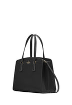Perry Leather Medium Satchel Black