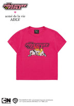 The Powerpuff Girls x Acmedelavie Logo Crop T-Shirts Pink
